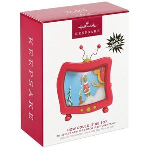 New! How the Grinch Stole Christmas Hallmark Keepsake Ornament + Light & Sound